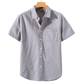 Jonney's Heritage Linen-Cotton Shirt – Monaco (Short-Sleeve)