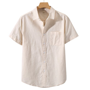 Jonney's Heritage Linen-Cotton Shirt – Monaco (Short-Sleeve)