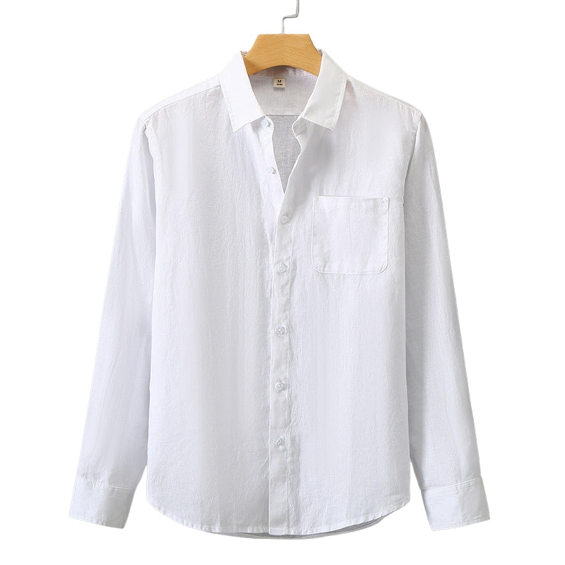 Jonney's Heritage Linen Shirt – Santorini (Long-Sleeve)